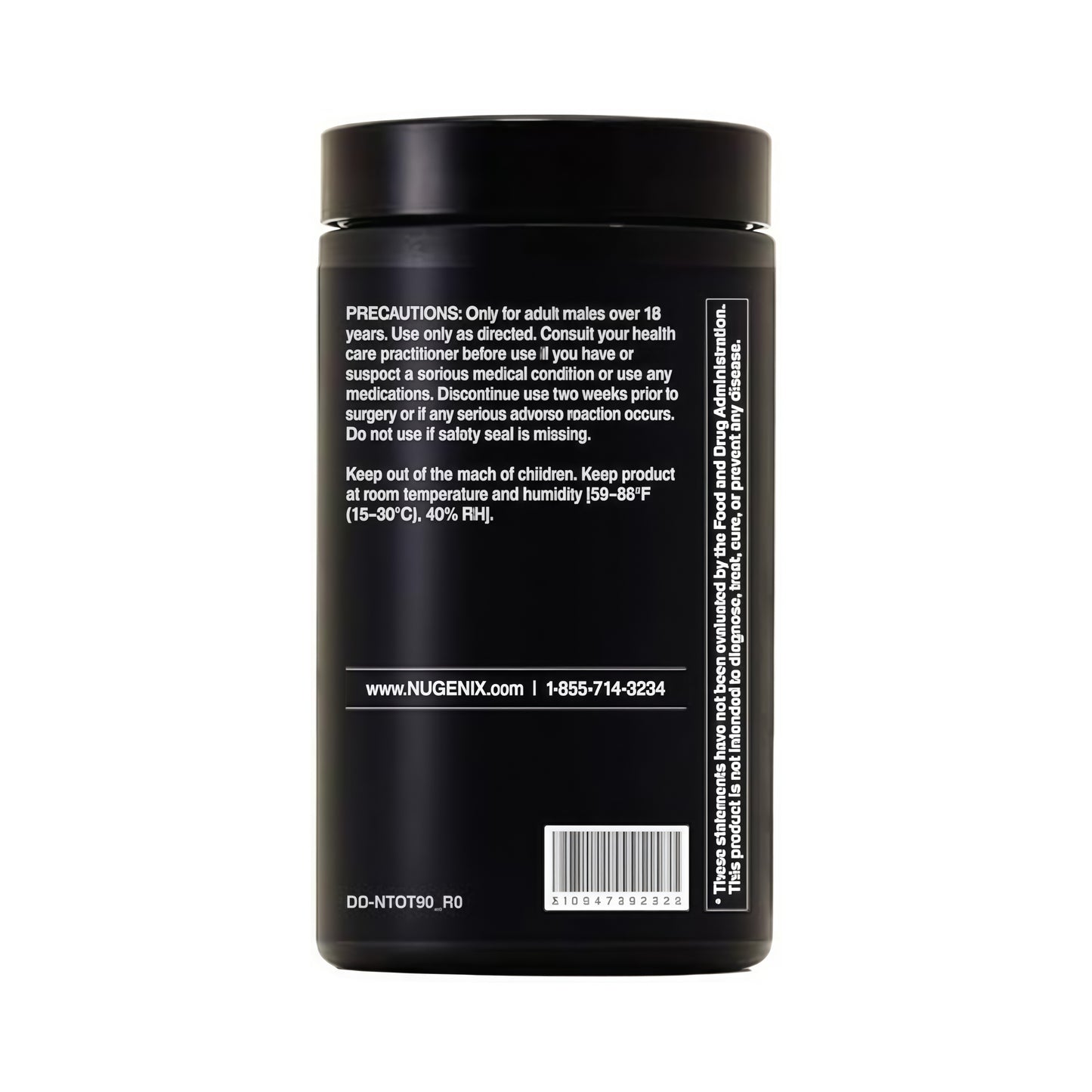 Nugenix Total-T2 - Testosterone Booster and Nitric Oxide Booster for Men, Tesnor, S7, ElevATP, Tongkat, Citrulline, Nitric Oxide and Testosterone Supplement for Men (90 Count)